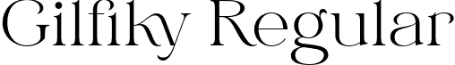 Gilfiky Regular font - Gilfiky-Regular.otf