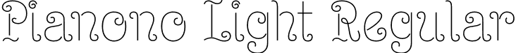 Pianono Light Regular font - Pianono Light 300.otf