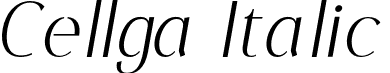 Cellga Italic font - Cellga Italic.otf