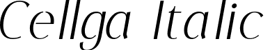 Cellga Italic font - Cellga Italic.ttf