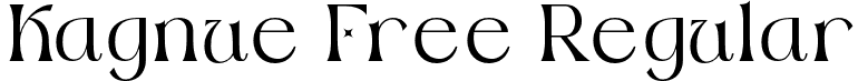 Kagnue Free Regular font - Kagnue Free.otf