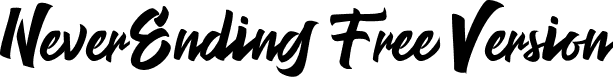 NeverEnding Free Version font - NeverEnding Free Version.ttf