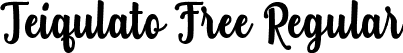 Teiqulato Free Regular font - Teiqulato Free.ttf