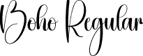 Boho Regular font - Boho.otf