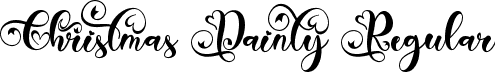 Christmas Dainty Regular font - Christmas Dainty TTF Demo.ttf