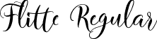 Flitte Regular font - Flitte.ttf