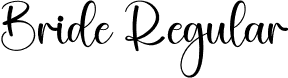 Bride Regular font - Bride.otf