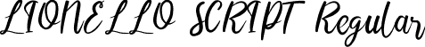 LIONELLO SCRIPT Regular font - LIONELLO SCRIPT.otf