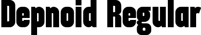 Depnoid Regular font - depnoid.ttf