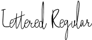 Lettered Regular font - lettered.ttf