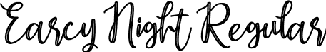 Earcy Night Regular font - Earcy Night.otf