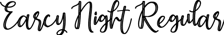 Earcy Night Regular font - Earcy Night.ttf