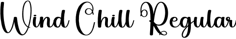 Wind Chill Regular font - Wind-Chill.otf