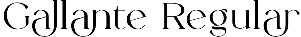 Gallante Regular font - gallante.otf