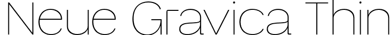 Neue Gravica Thin font - neue-gravica-thin.otf