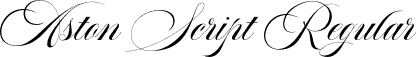 Aston Script Regular font - Aston Script.otf