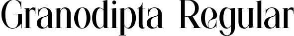 Granodipta Regular font - Granodipta.otf