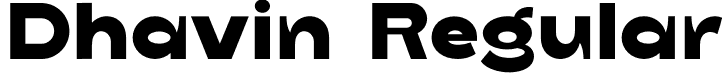 Dhavin Regular font - Dhavin.otf