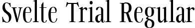 Svelte Trial Regular font - SvelteTrial-Regular.ttf