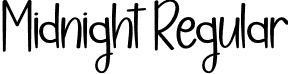 Midnight Regular font - Midnight.otf