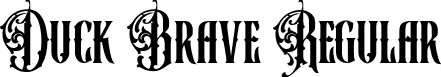 Duck Brave Regular font - duckbraveregular-vndr7.ttf