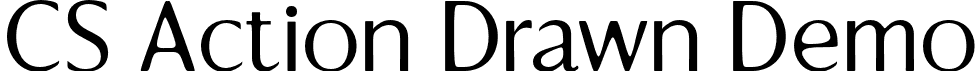 CS Action Drawn Demo font - CSActionDrawn-Regular_demo.otf