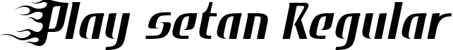 Play setan Regular font - Playsetan-Regular.ttf