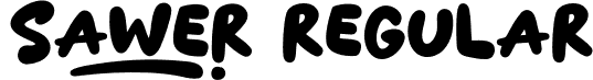 Sawer Regular font - Sawer.otf