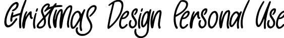 Christmas Design Personal Use font - ChristmasDesignDEMO.otf