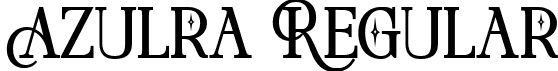 Azulra Regular font - azura.ttf