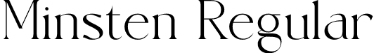 Minsten Regular font - Minsten.otf