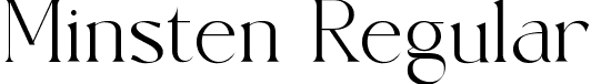 Minsten Regular font - Minsten.ttf