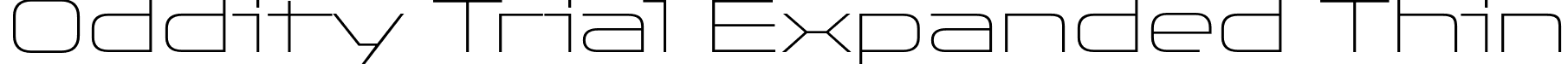 Oddity Trial Expanded Thin font - OddityTrial-ExpandedThin.otf