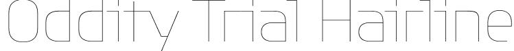 Oddity Trial Hairline font - OddityTrial-Hairline.otf