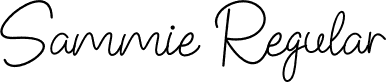 Sammie Regular font - Sammie Script.otf