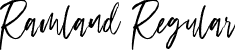 Ramland Regular font - Ramland.ttf