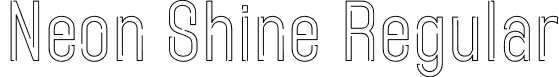 Neon Shine Regular font - Neon Shine.otf