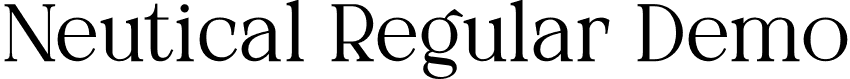 Neutical Regular Demo font - Neutical-RegularDemo.otf