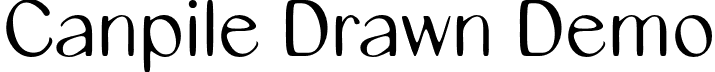 Canpile Drawn Demo font - CanpileDrawn-Regular_demo.otf