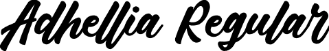 Adhellia Regular font - Adhellia Personal Use Only.ttf