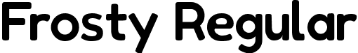 Frosty Regular font - frosty-regular.ttf