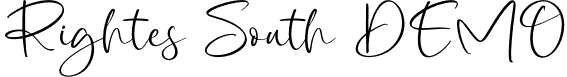 Rightes South DEMO font - RightesSouthDEMO-Regular.otf