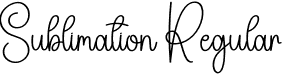 Sublimation Regular font - Sublimation.otf