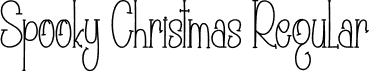 Spooky Christmas Regular font - Spooky-Christmas.otf