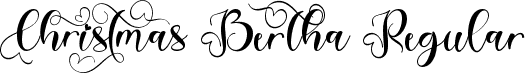 Christmas Bertha Regular font - Christmas Bertha TTF Demo.ttf