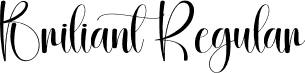 Briliant Regular font - Briliant.otf