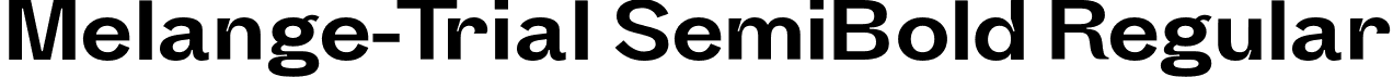 Melange-Trial SemiBold Regular font - Melange-SemiBold-Trial.otf