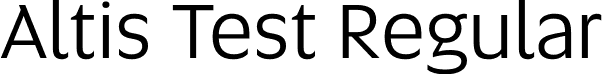 Altis Test Regular font - Altis-Book-Test.otf