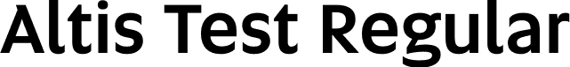 Altis Test Regular font - Altis-Medium-Test.otf