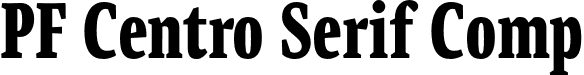 PF Centro Serif Comp font - PFCentroSerifComp-Bold-subset.otf